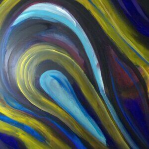 Original Painting By Rachael Potter Abstract Titled "Key"